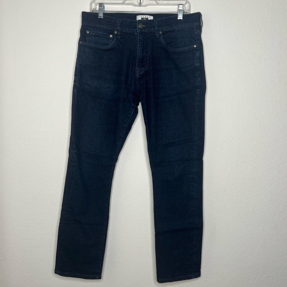 Joseph Abboud Men's Blue Dark Wash Slim Fit Denim Straight Jeans Size 32 x 30